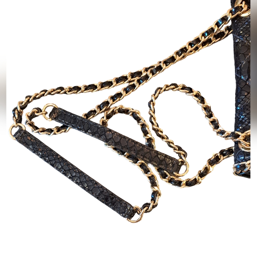 Michael Kors Carine Python Embossed Shoulder Bag - image 8